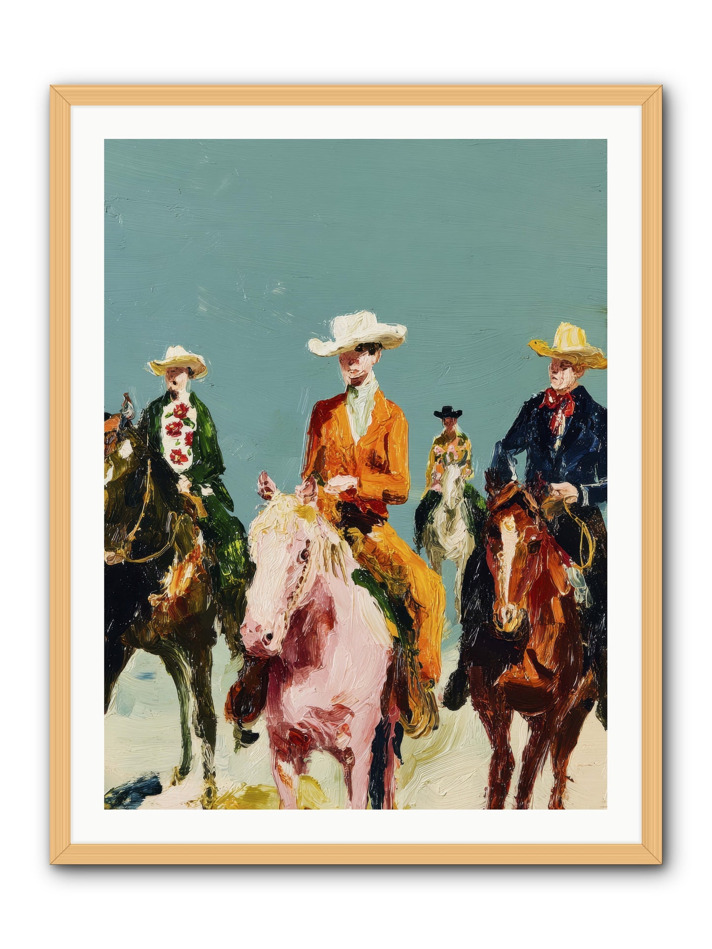 The Rhythm We Don't Name -- Framed Print - Natural 30x40