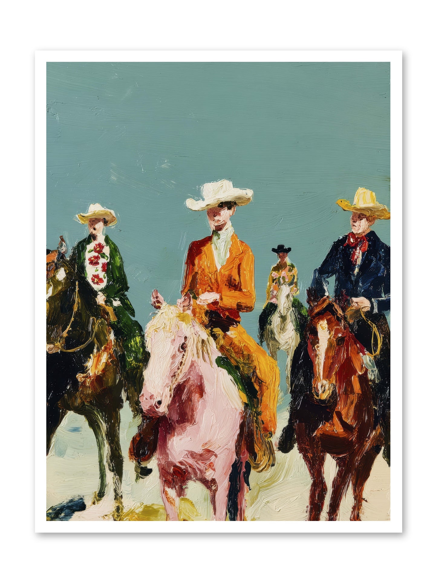 The Rhythm We Don't Name -- Loose Canvas Print 30x40