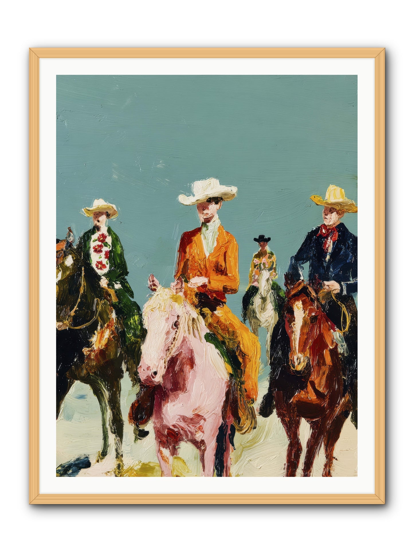 The Rhythm We Don't Name -- Framed Print - Natural 36x48