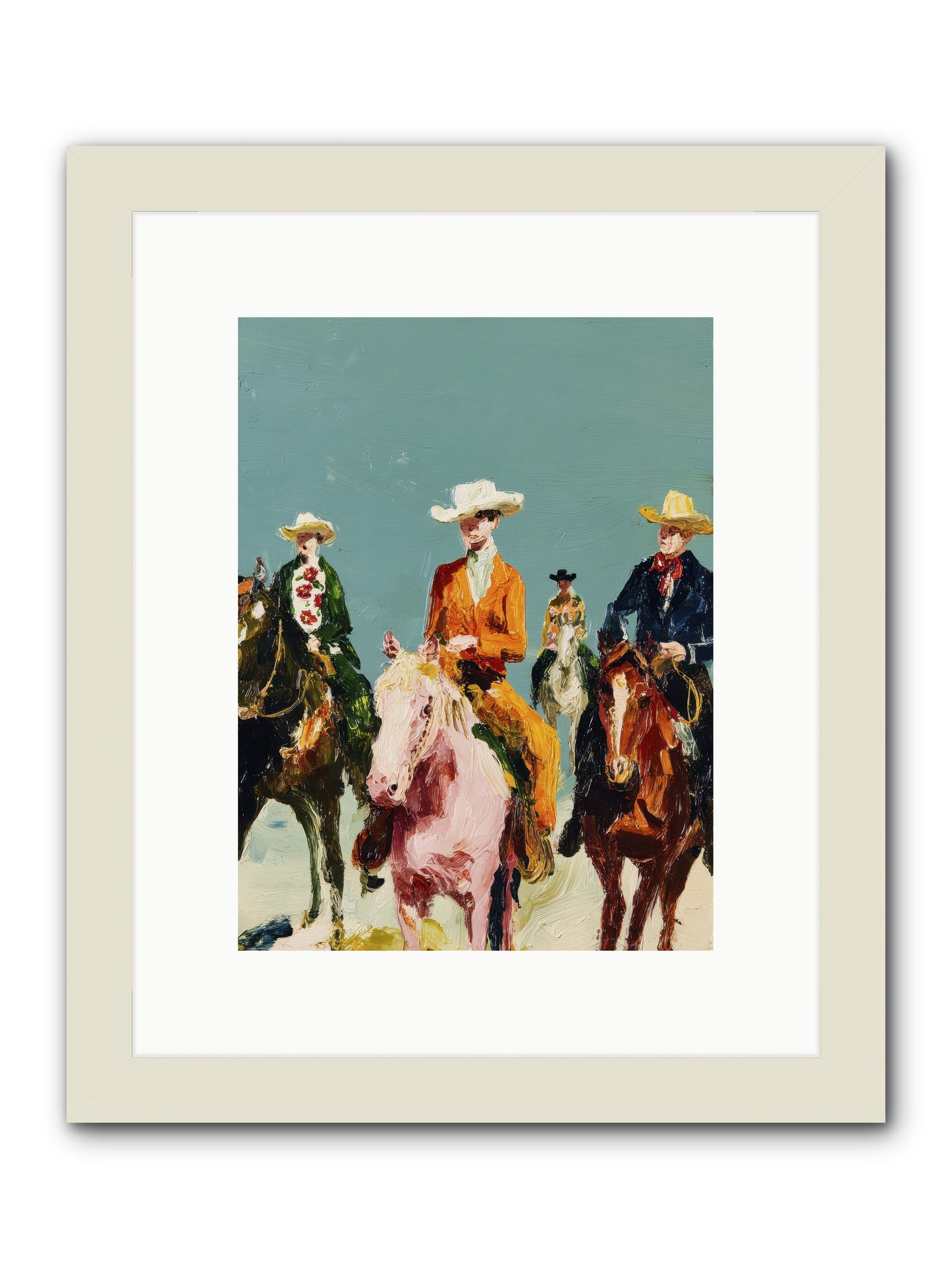 The Rhythm We Don't Name -- Framed Print - White 9x12