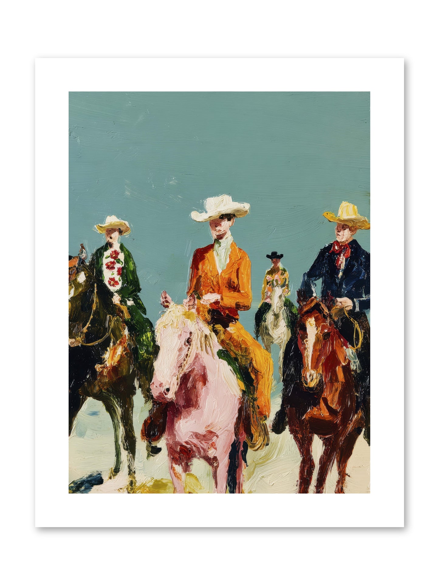 The Rhythm We Don't Name -- Loose Canvas Print 9x12