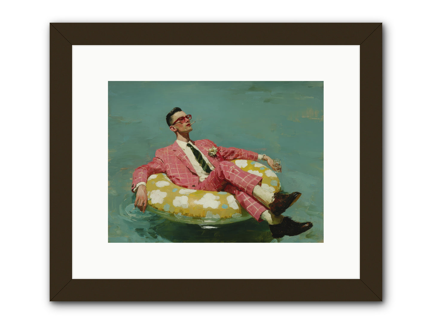 The Riviera Ledger -- Framed Print - Black 12x9