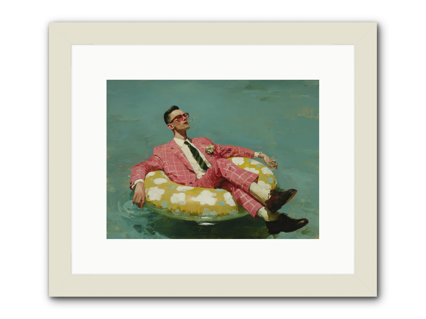 The Riviera Ledger -- Framed Print - White 12x9