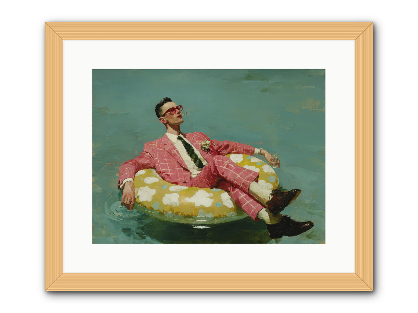 The Riviera Ledger -- Framed Print - Natural 16x12
