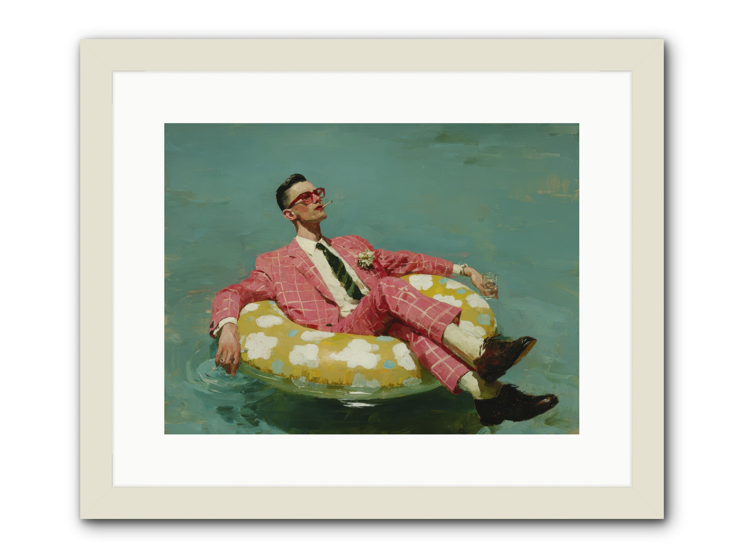 The Riviera Ledger -- Framed Print - White 16x12