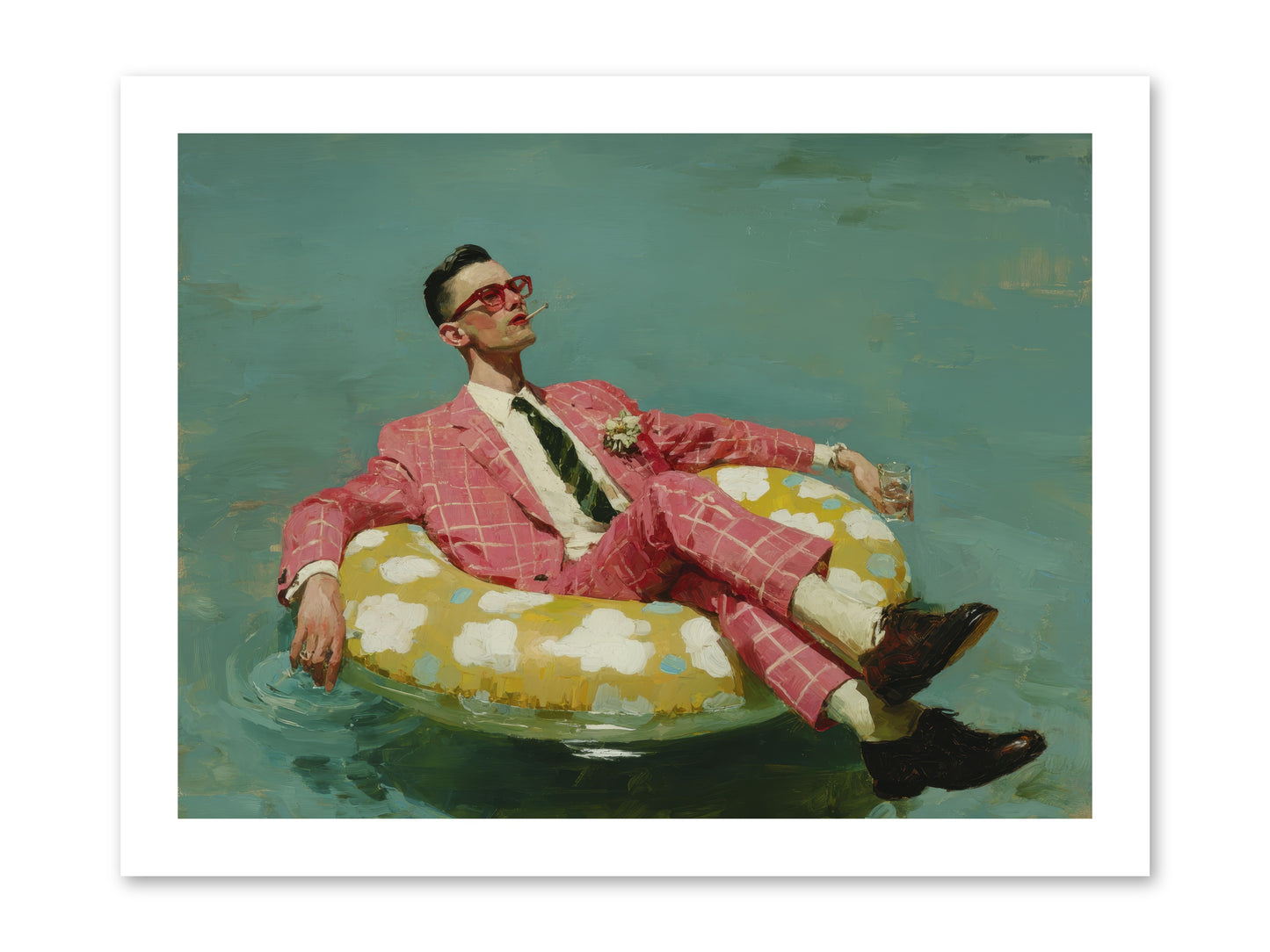 The Riviera Ledger -- Loose Canvas Print 16x12
