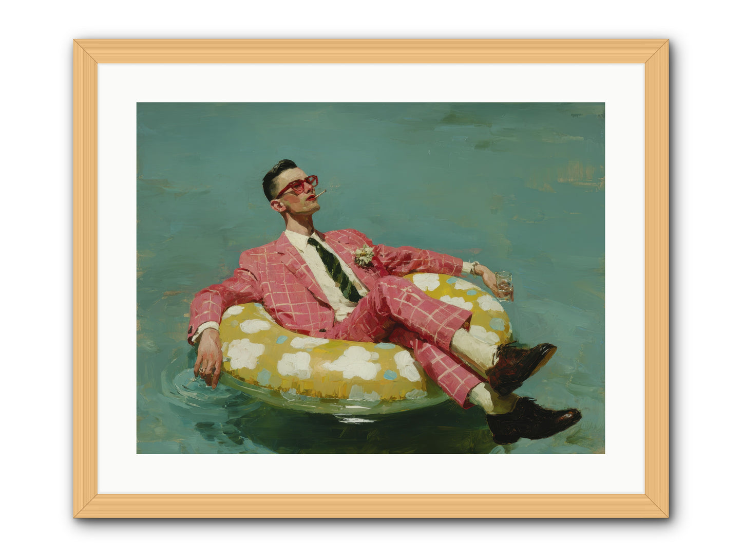 The Riviera Ledger -- Framed Print - Natural 24x18