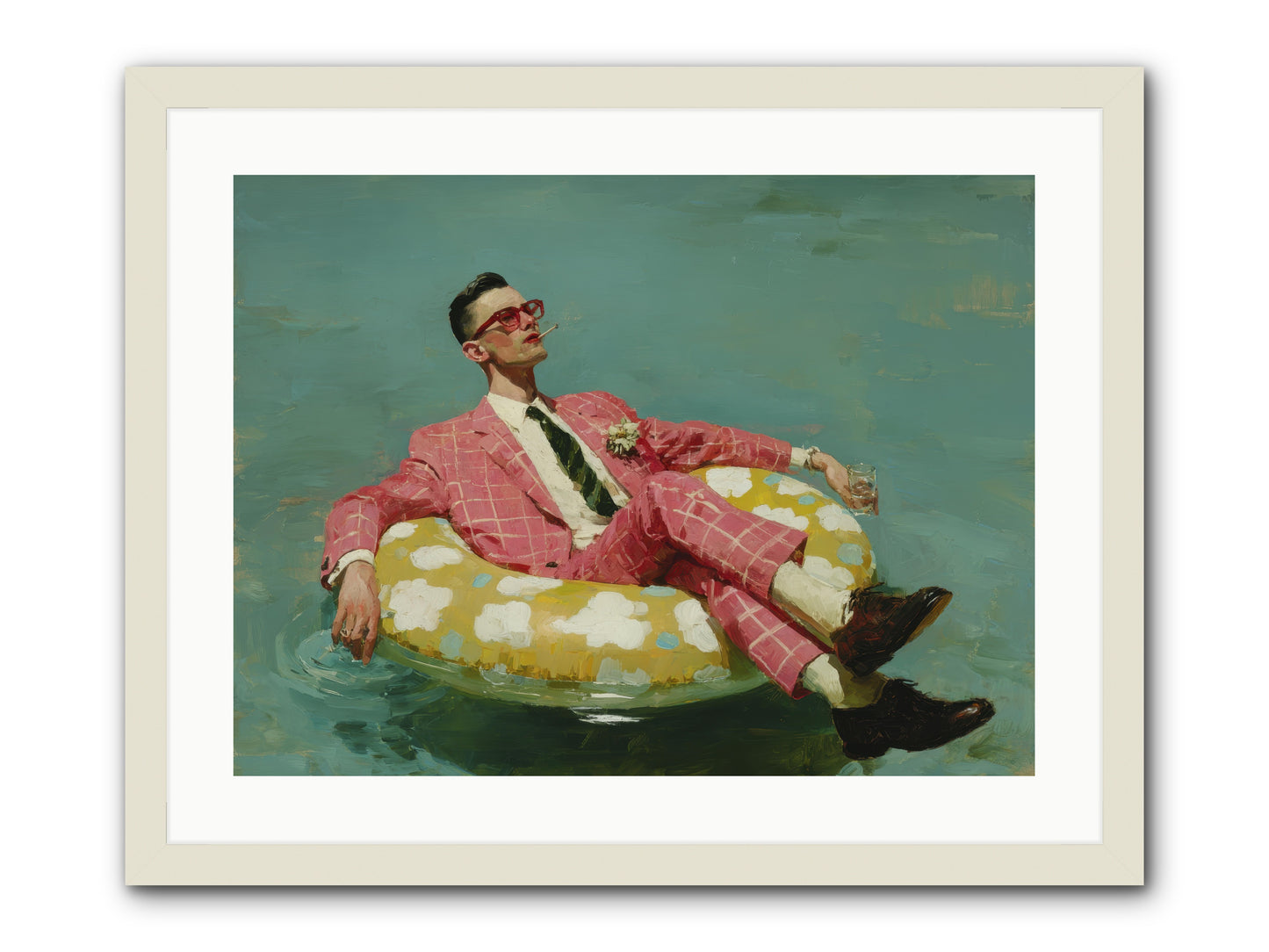 The Riviera Ledger -- Framed Print - White 24x18