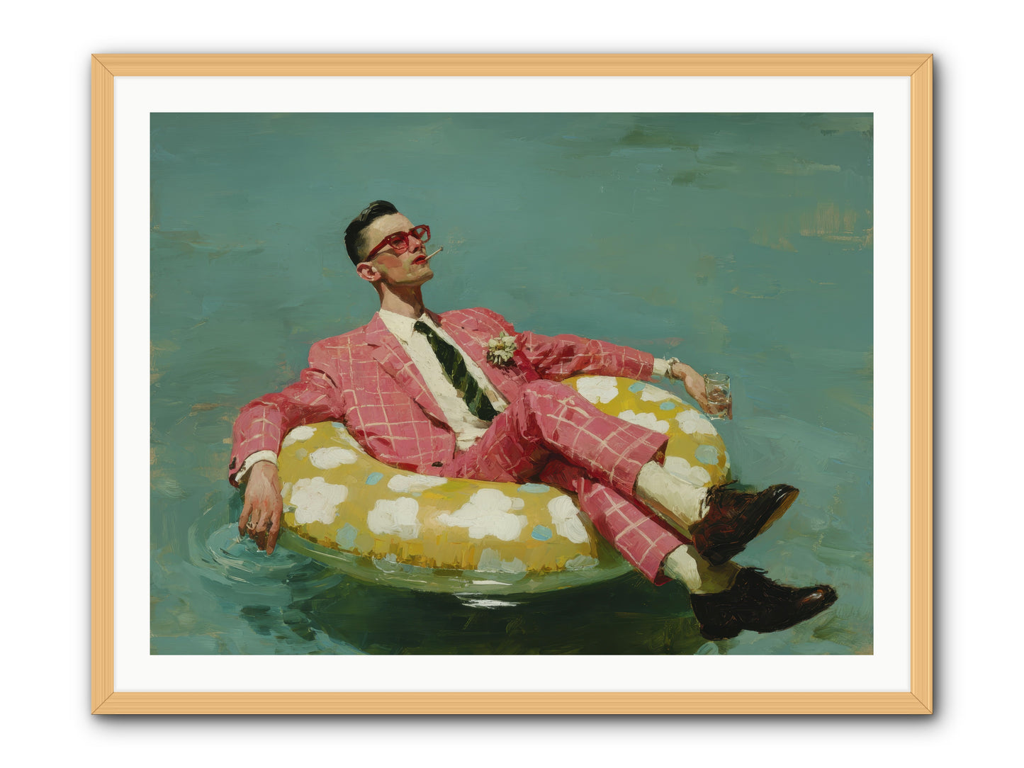 The Riviera Ledger -- Framed Print - Natural 40x30