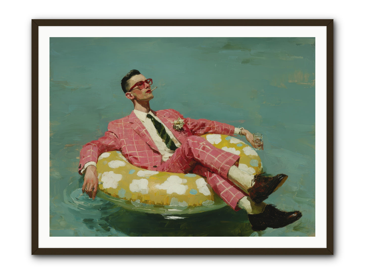 The Riviera Ledger -- Framed Print - Black 48x36