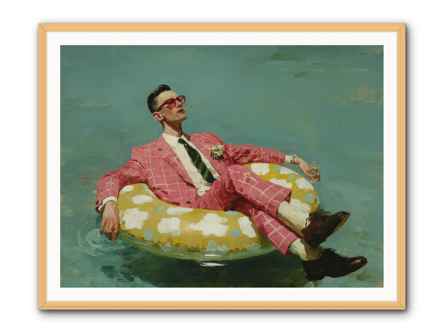 The Riviera Ledger -- Framed Print - Natural 48x36