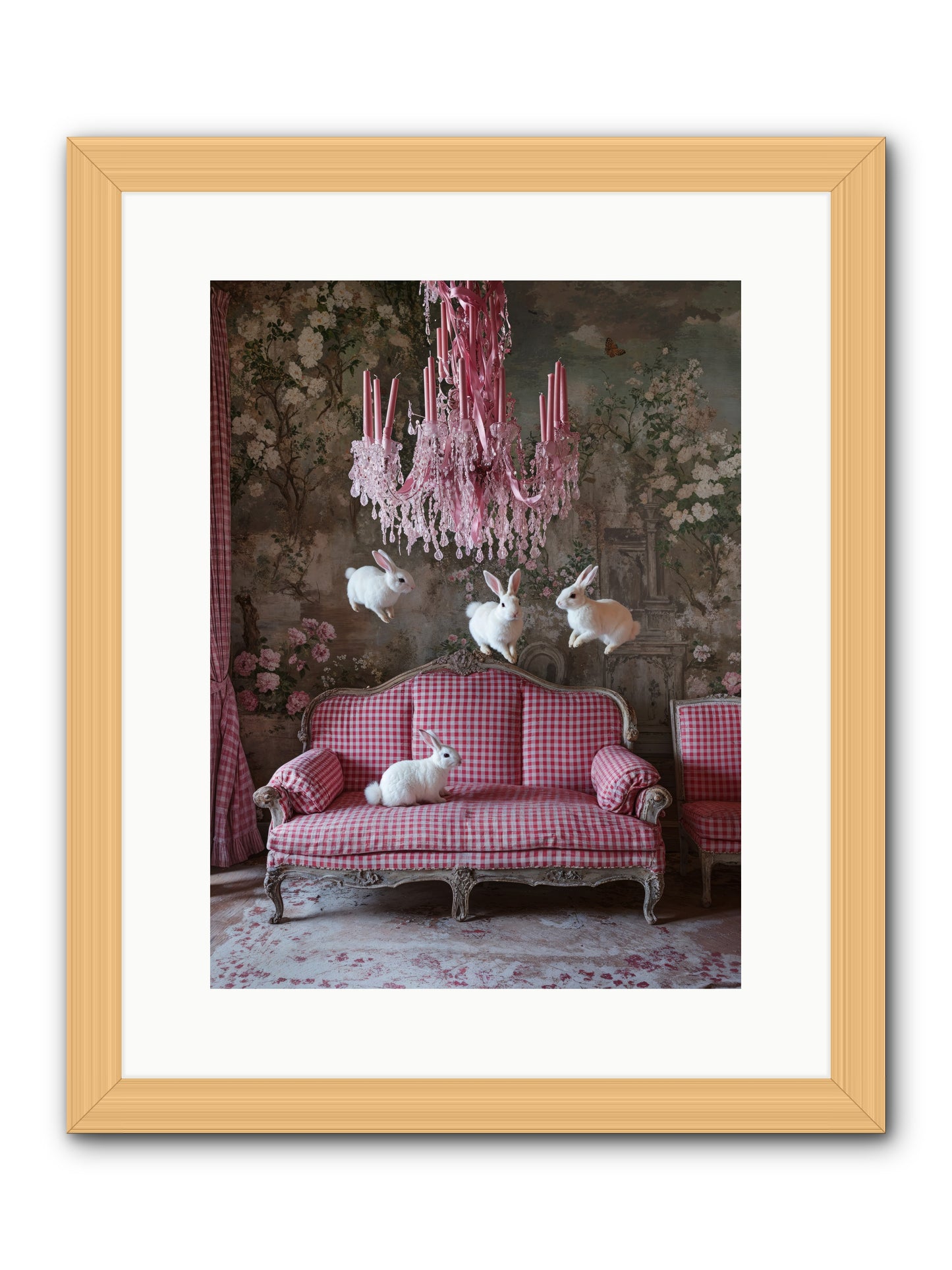 The Rose Rebellion -- Framed Print - Natural 12x16
