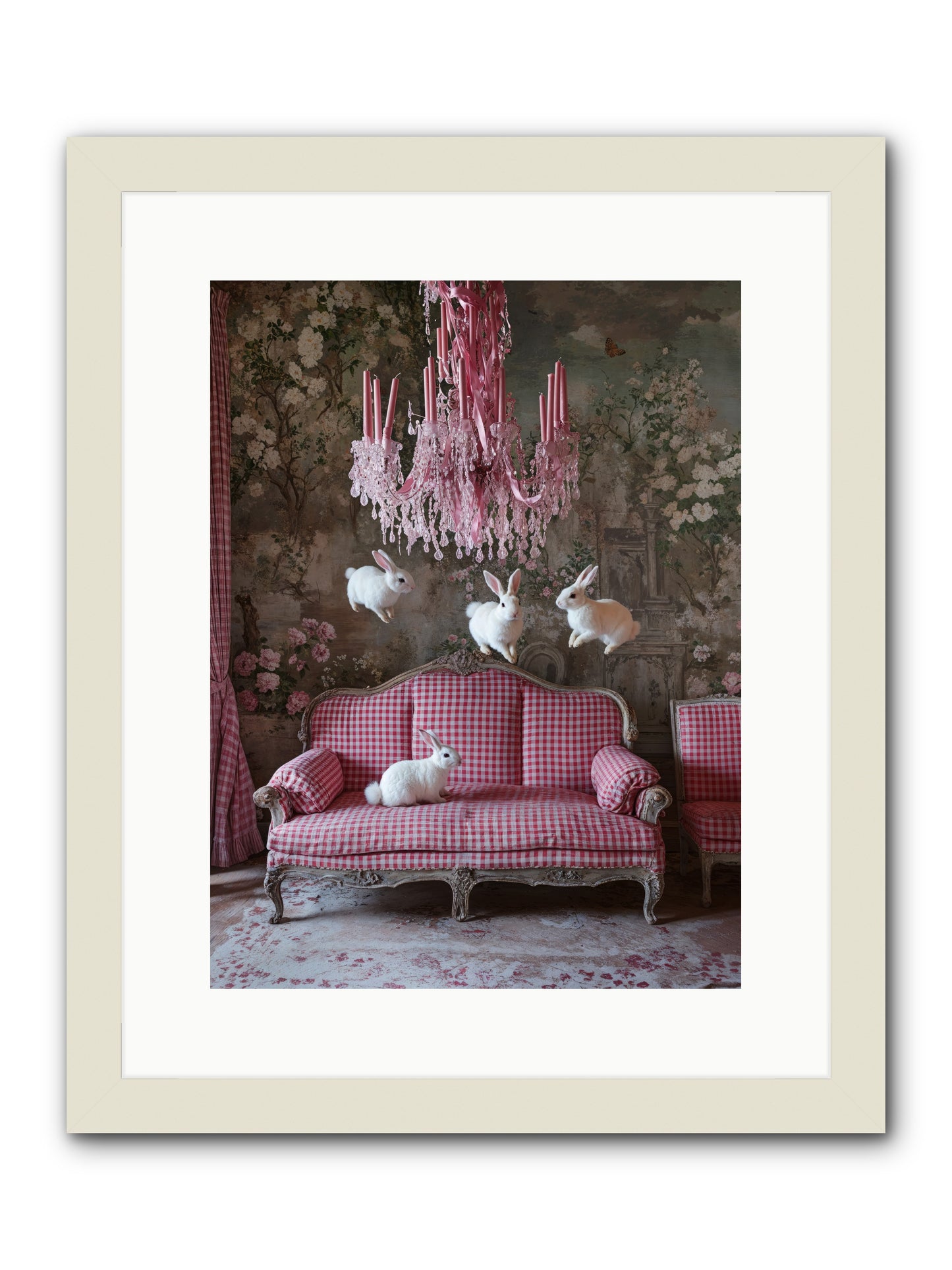 The Rose Rebellion -- Framed Print - White 12x16