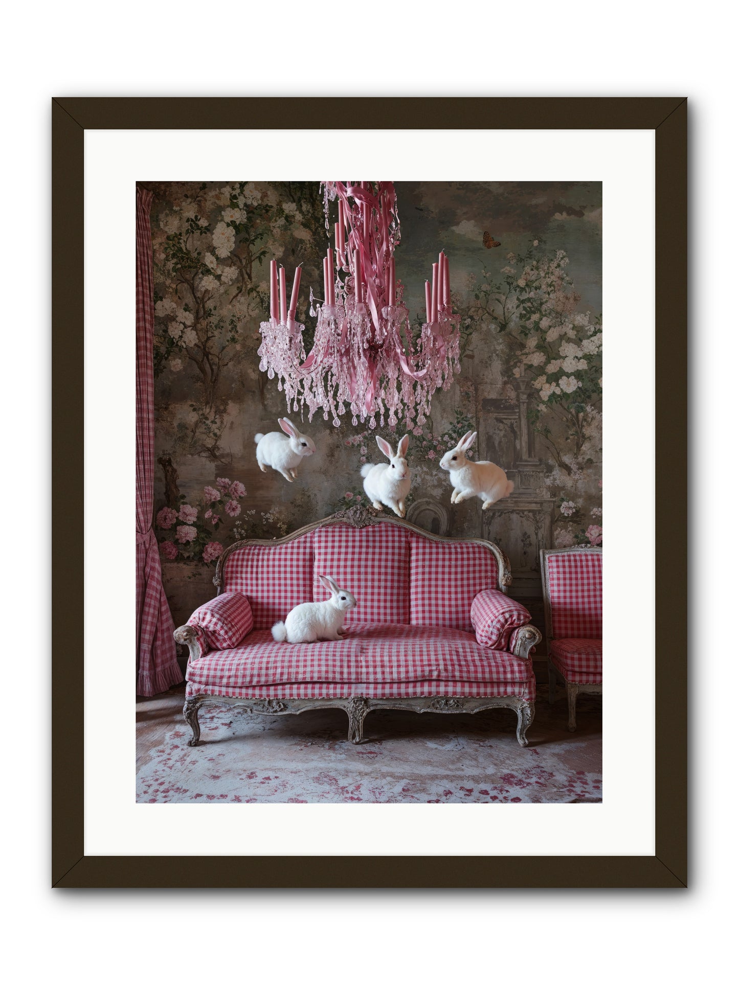 The Rose Rebellion -- Framed Print - Black 18x24