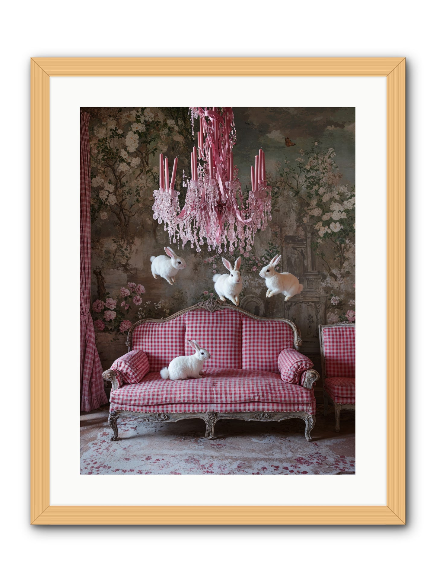 The Rose Rebellion -- Framed Print - Natural 18x24