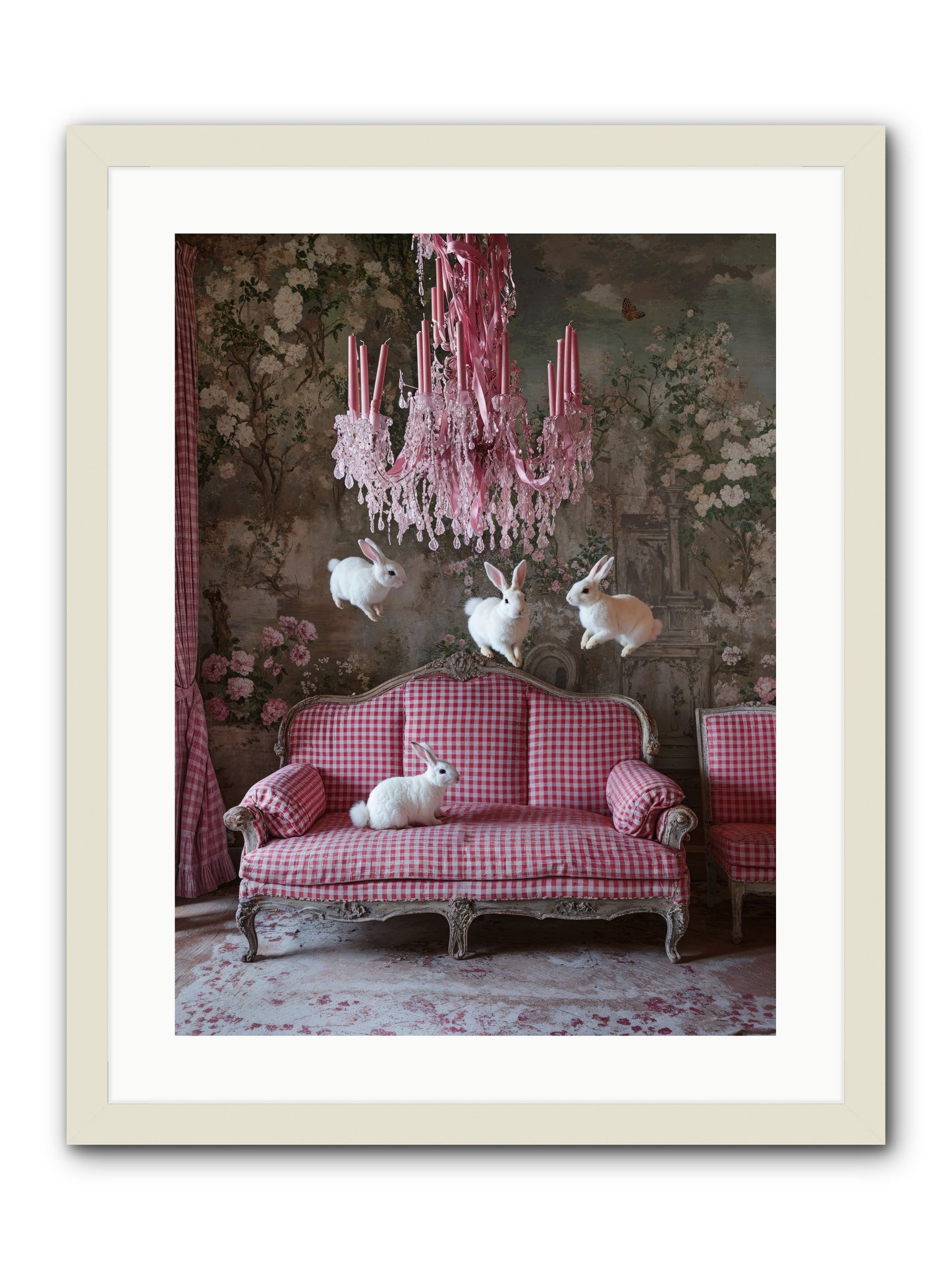 The Rose Rebellion -- Framed Print - White 18x24