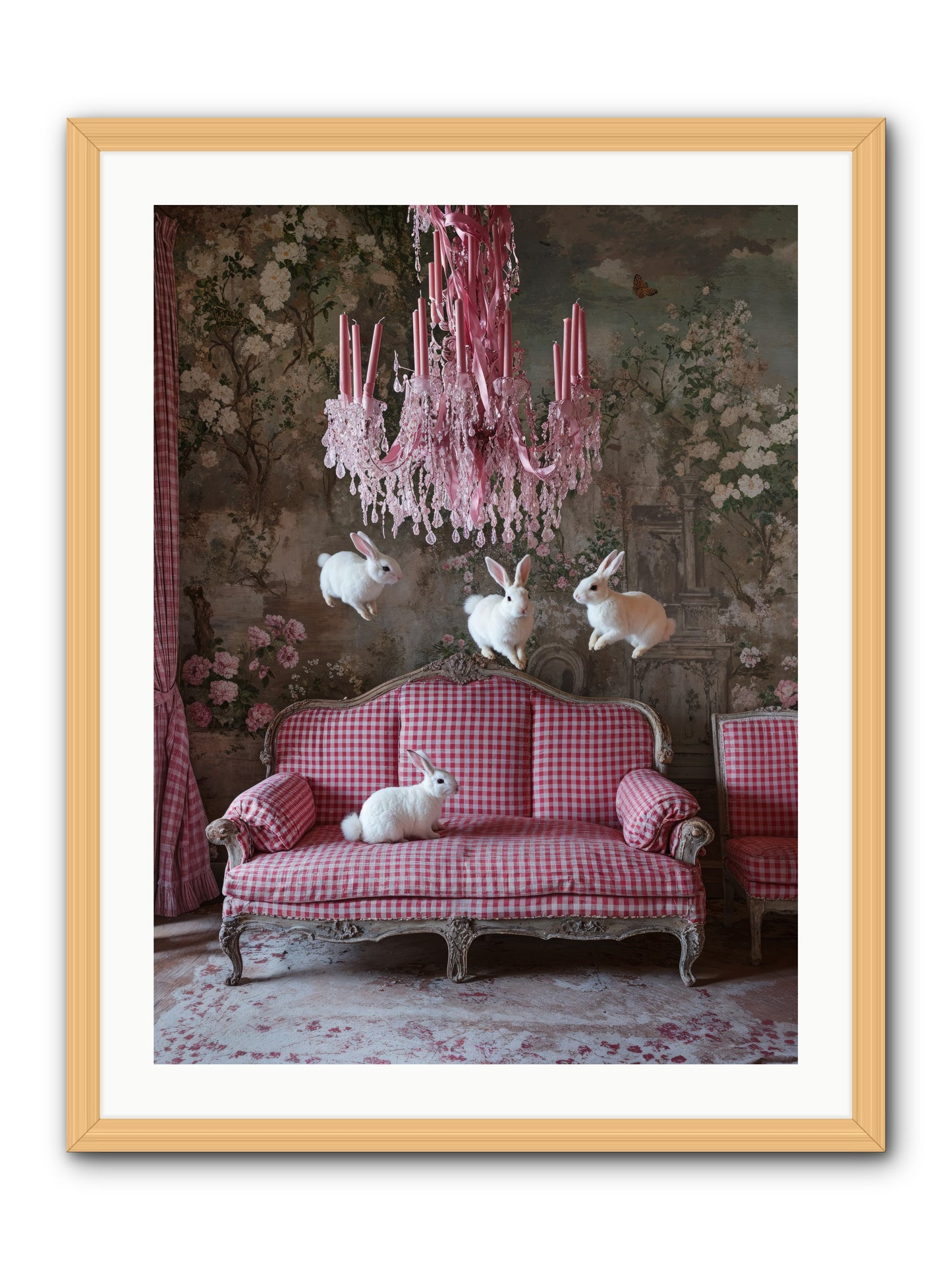 The Rose Rebellion -- Framed Print - Natural 24x32