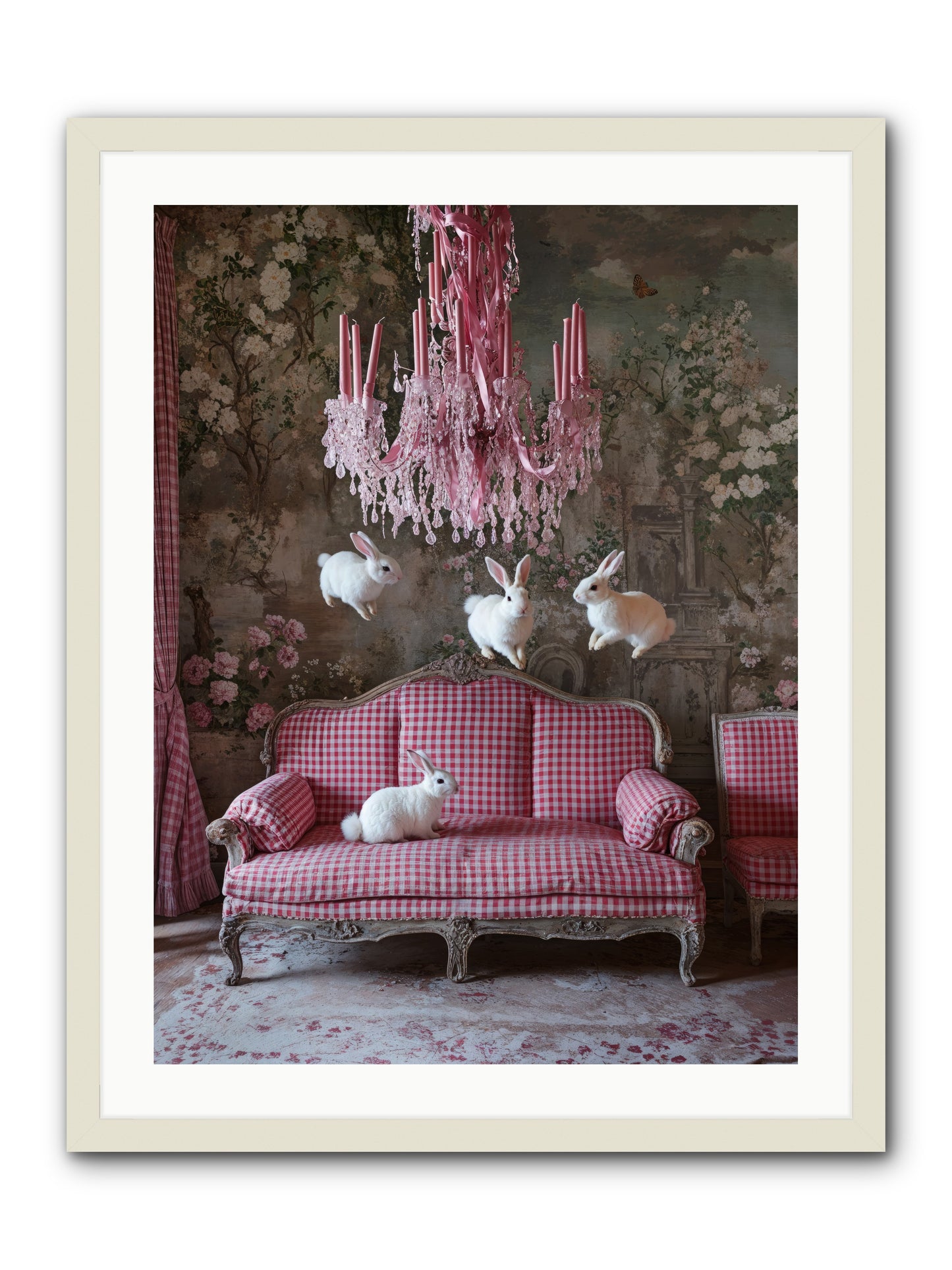 The Rose Rebellion -- Framed Print - White 24x32