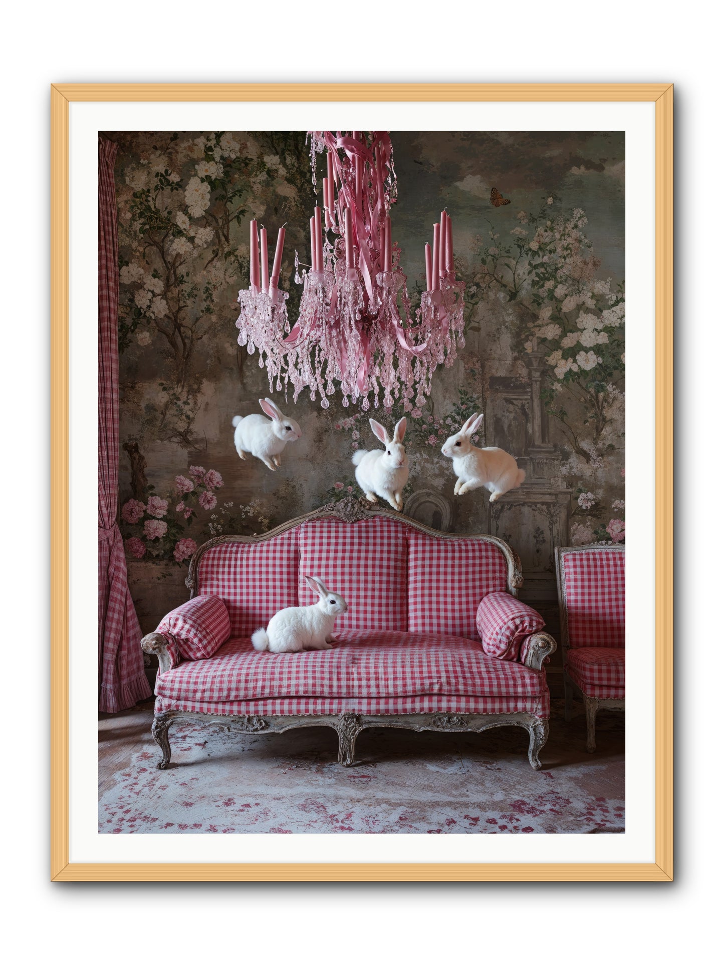The Rose Rebellion -- Framed Print - Natural 36x48