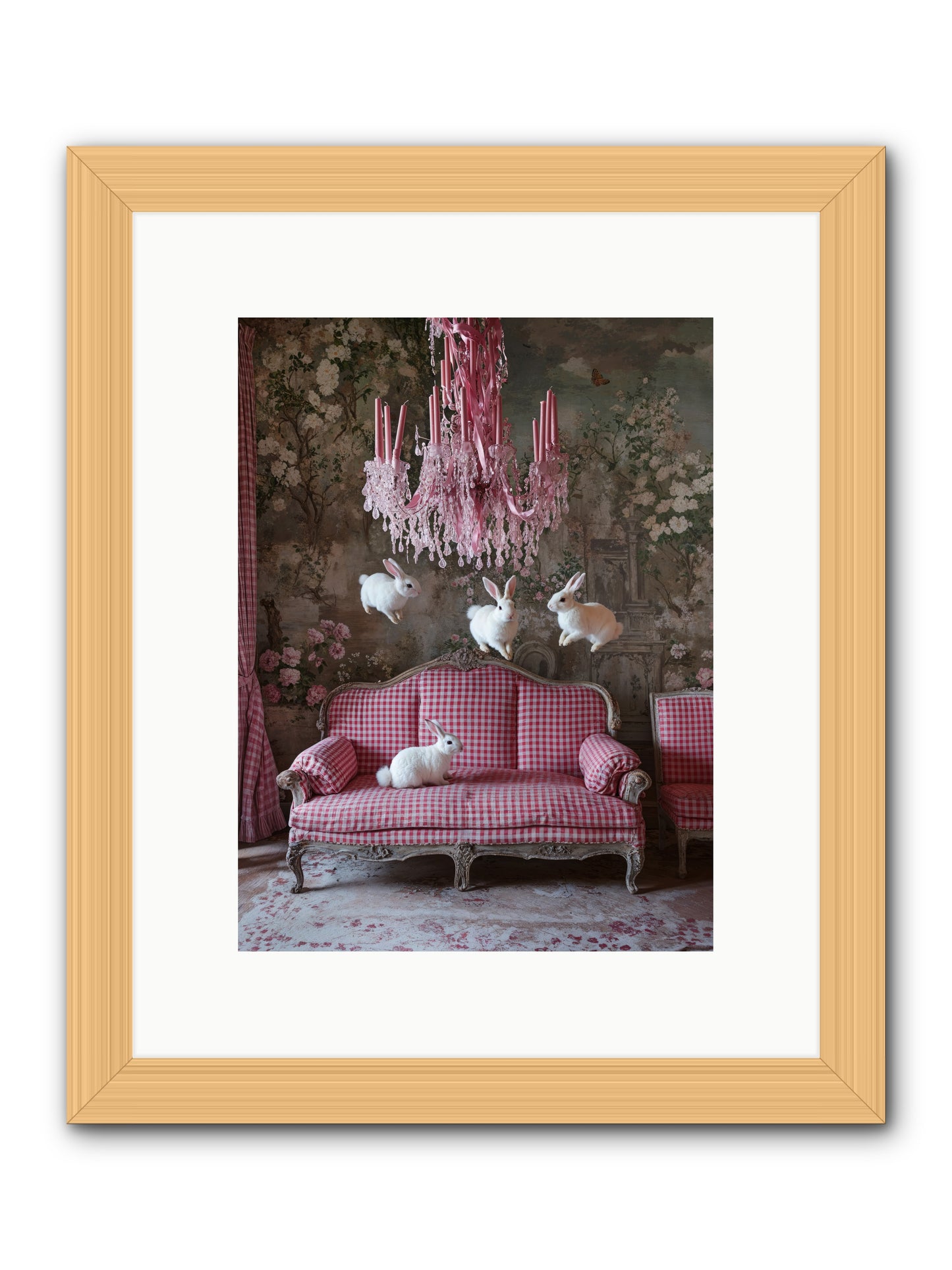 The Rose Rebellion -- Framed Print - Natural 9x12