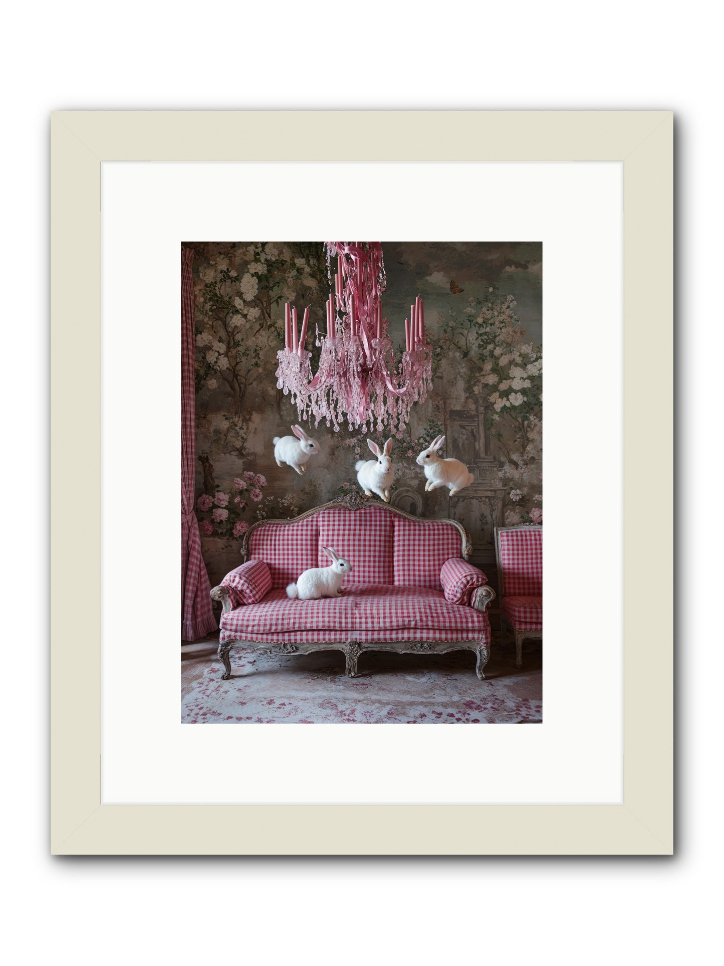 The Rose Rebellion -- Framed Print - White 9x12