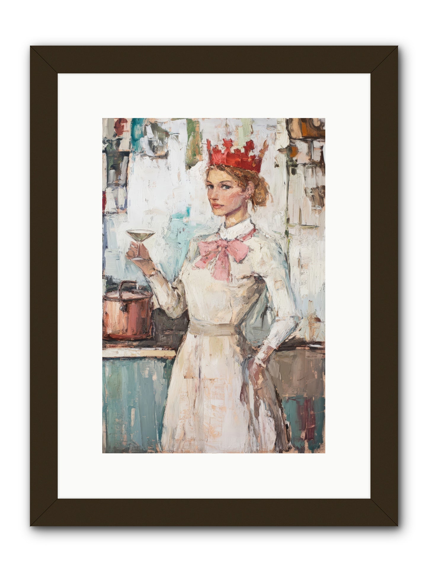 The Royal Nightcap -- Framed Print - Black 10x15