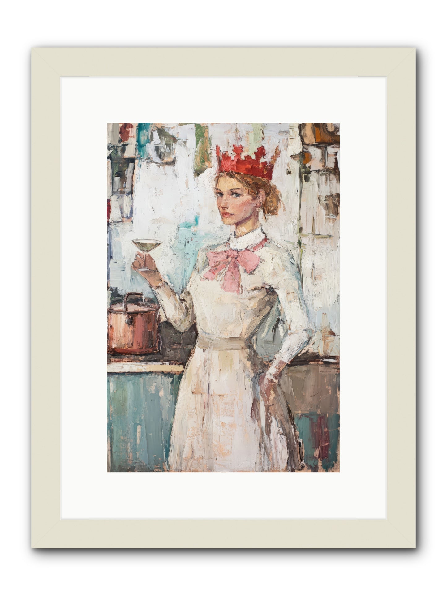 The Royal Nightcap -- Framed Print - White 10x15