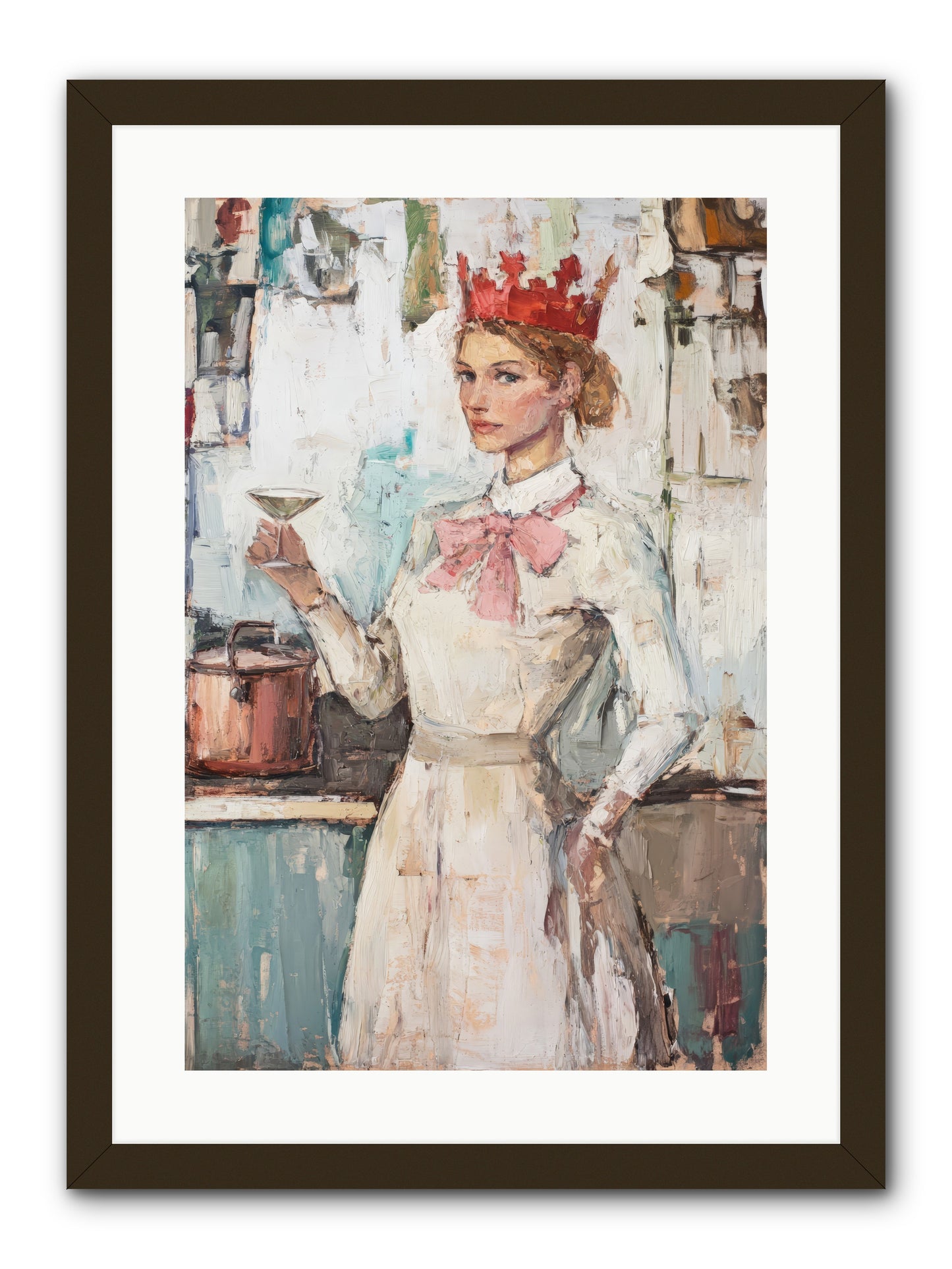 The Royal Nightcap -- Framed Print - Black 16x24