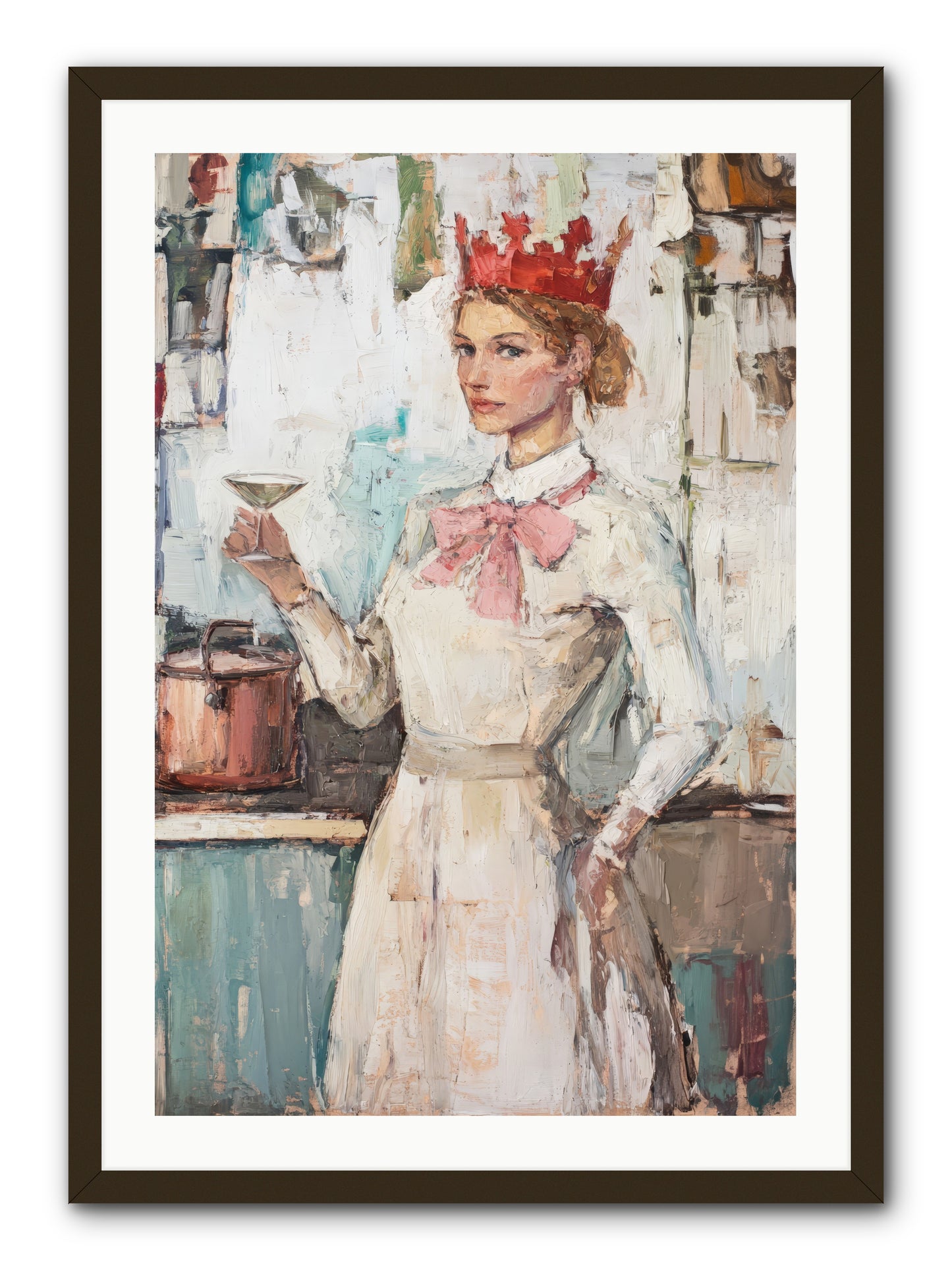 The Royal Nightcap -- Framed Print - Black 24x36