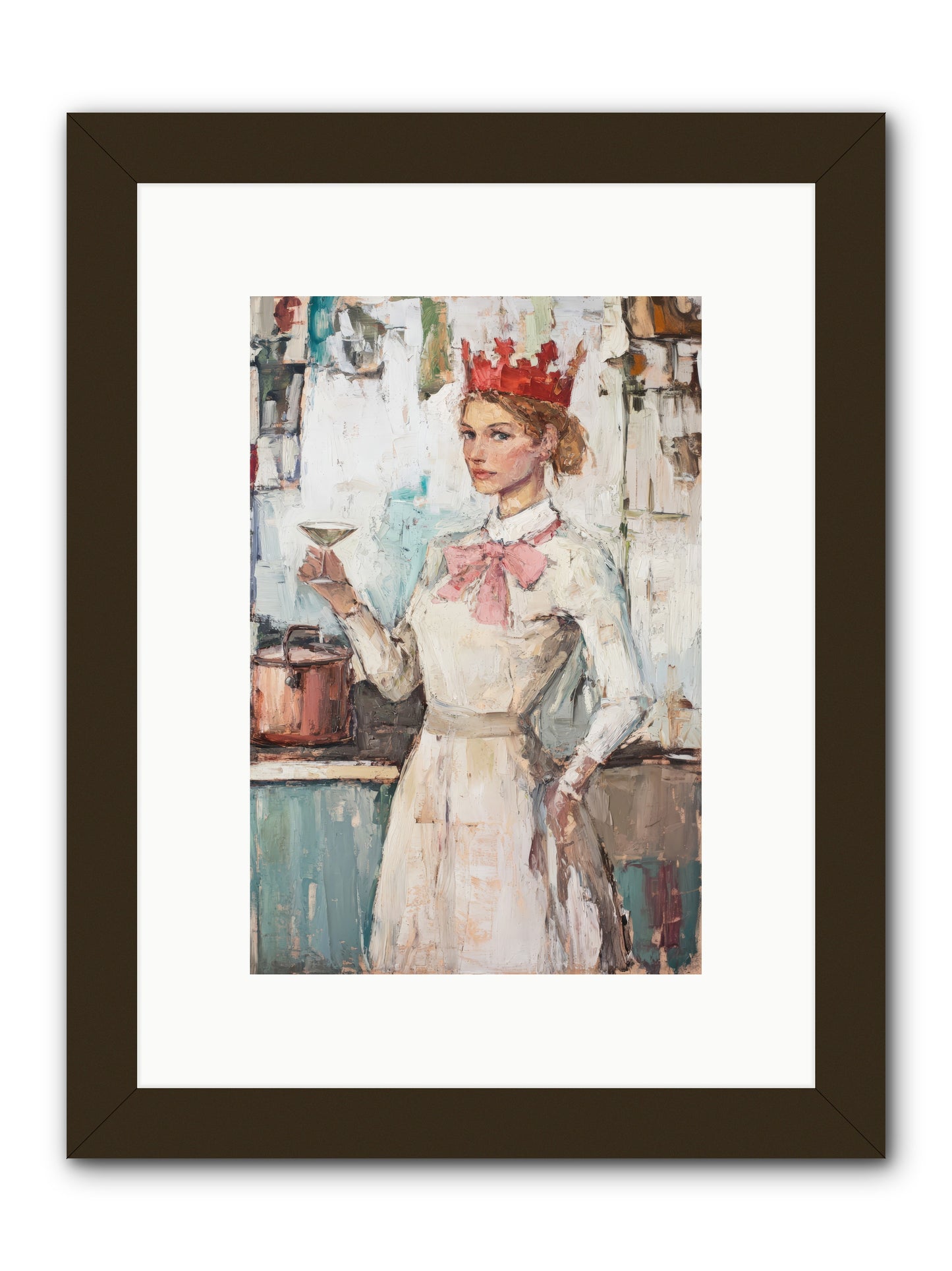 The Royal Nightcap -- Framed Print - Black 8x12