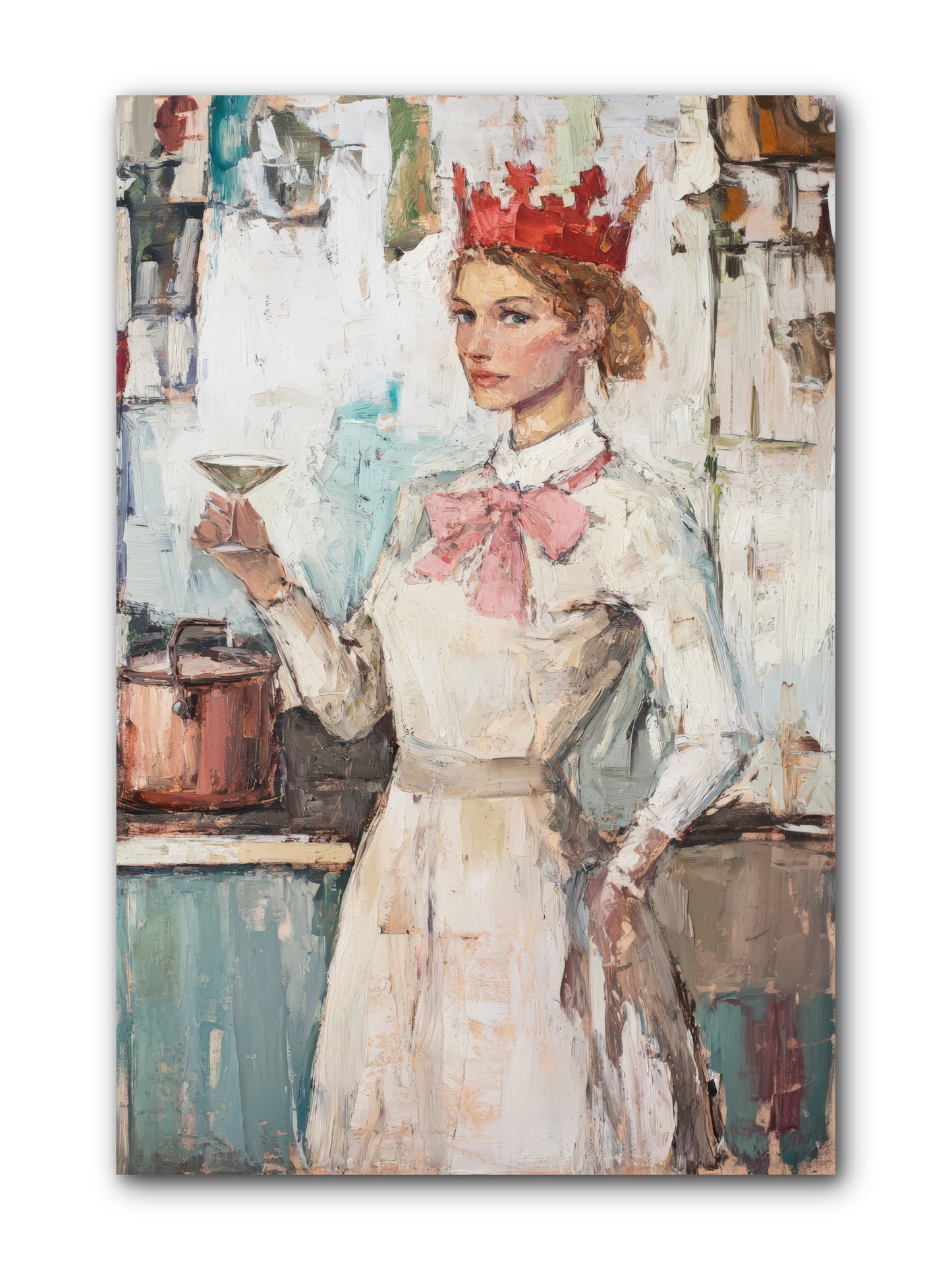 The Royal Nightcap -- Wrapped Canvas 8x12