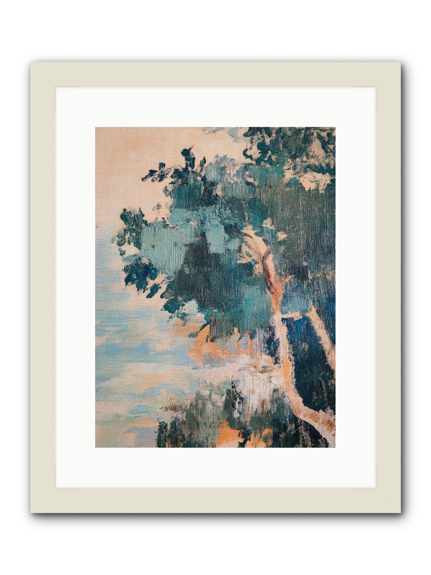 The Sacred Grove -- Framed Print - White 12x16