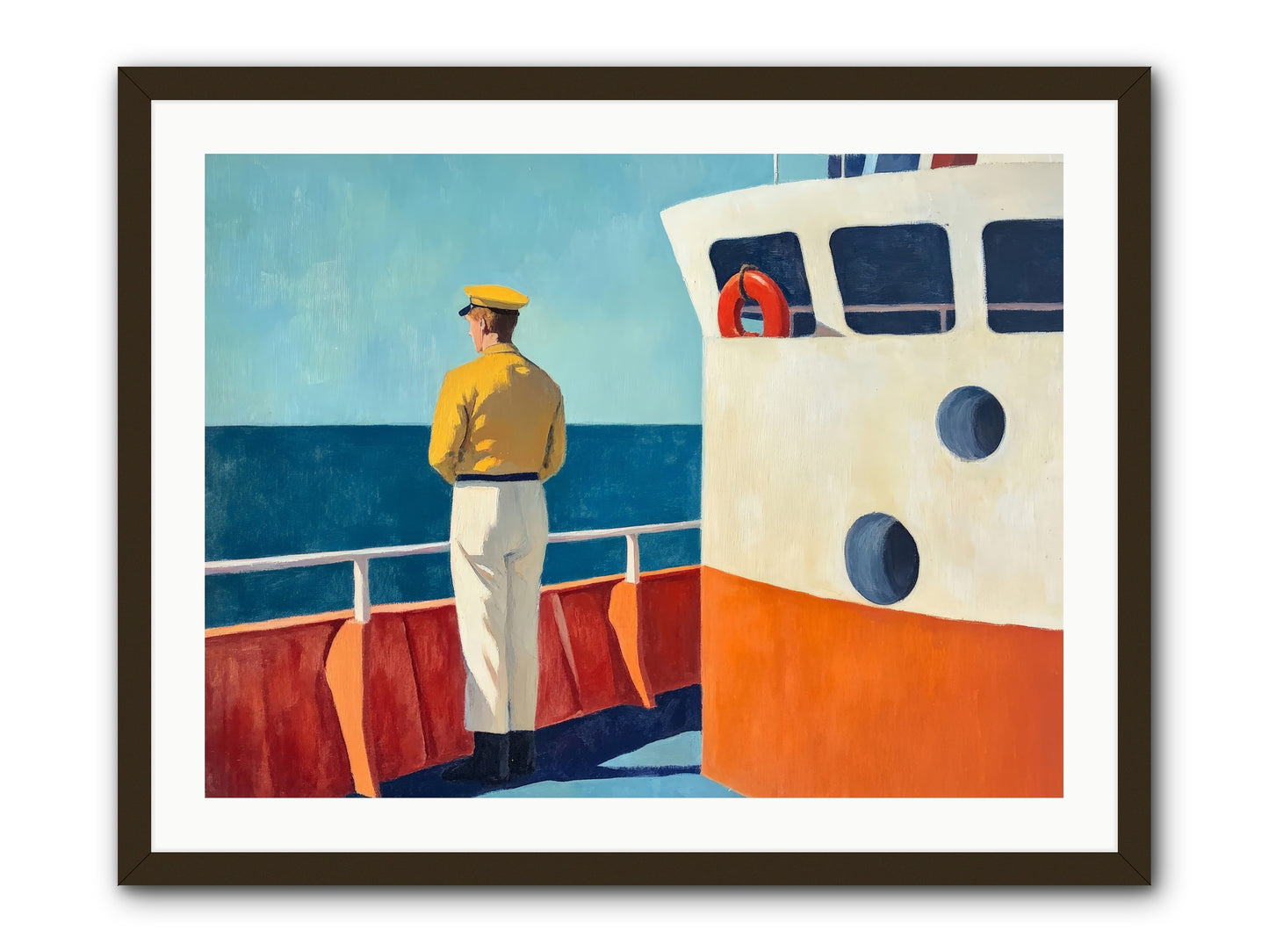The Seafarer -- Framed Print - Black 32x24