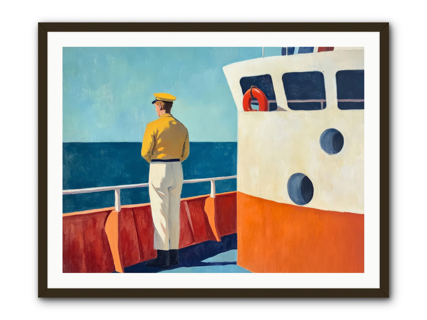 The Seafarer -- Framed Print - Black 40x30