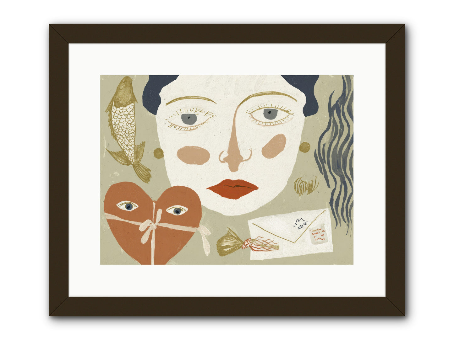 The Secret Address Of Love -- Framed Print - Black 16x12