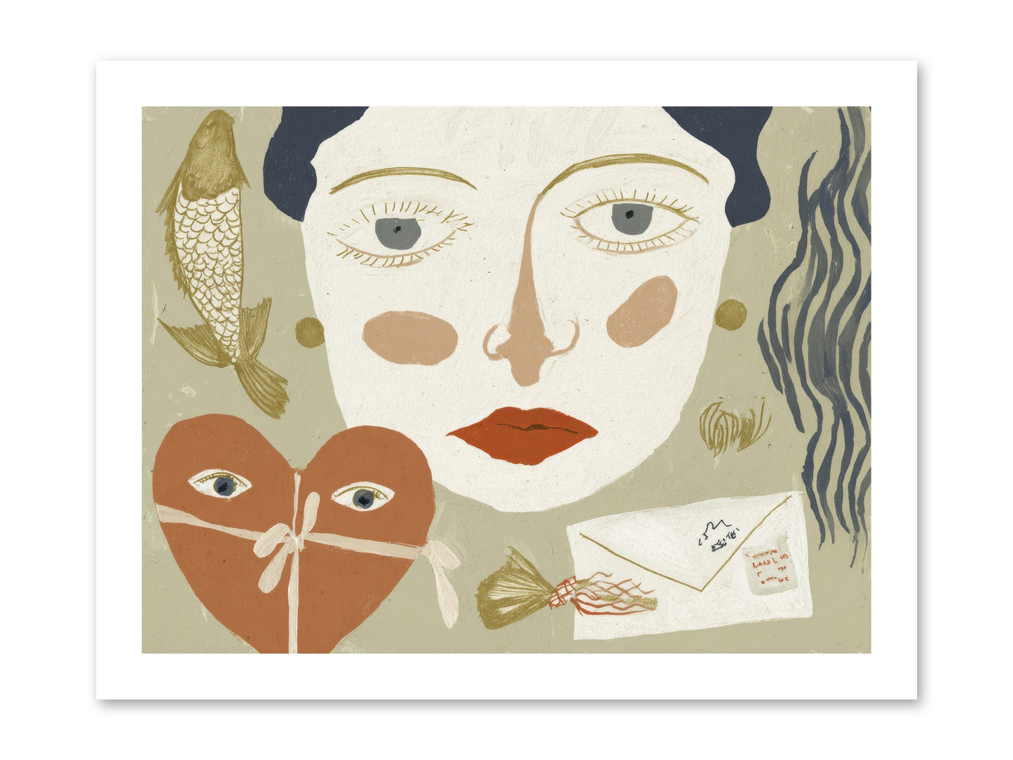 The Secret Address Of Love -- Loose Canvas Print 16x12