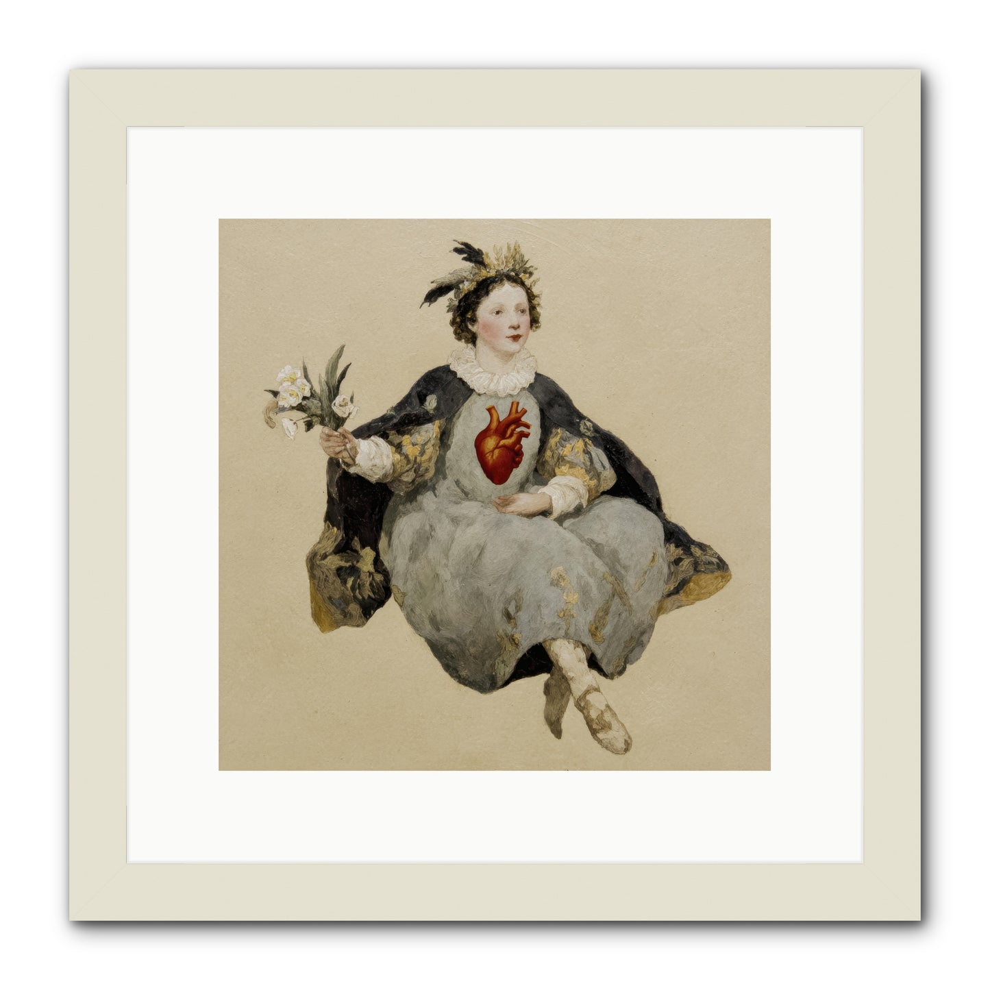 The Secret Address Of Us -- Framed Print - White 12x12