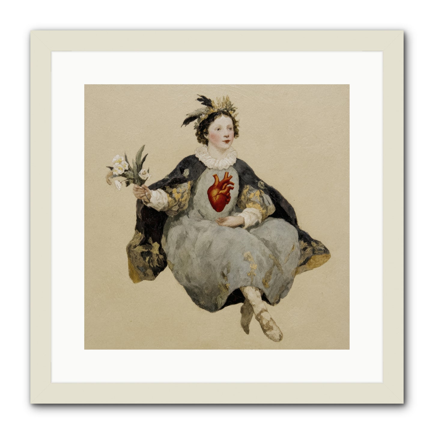 The Secret Address Of Us -- Framed Print - White 16x16