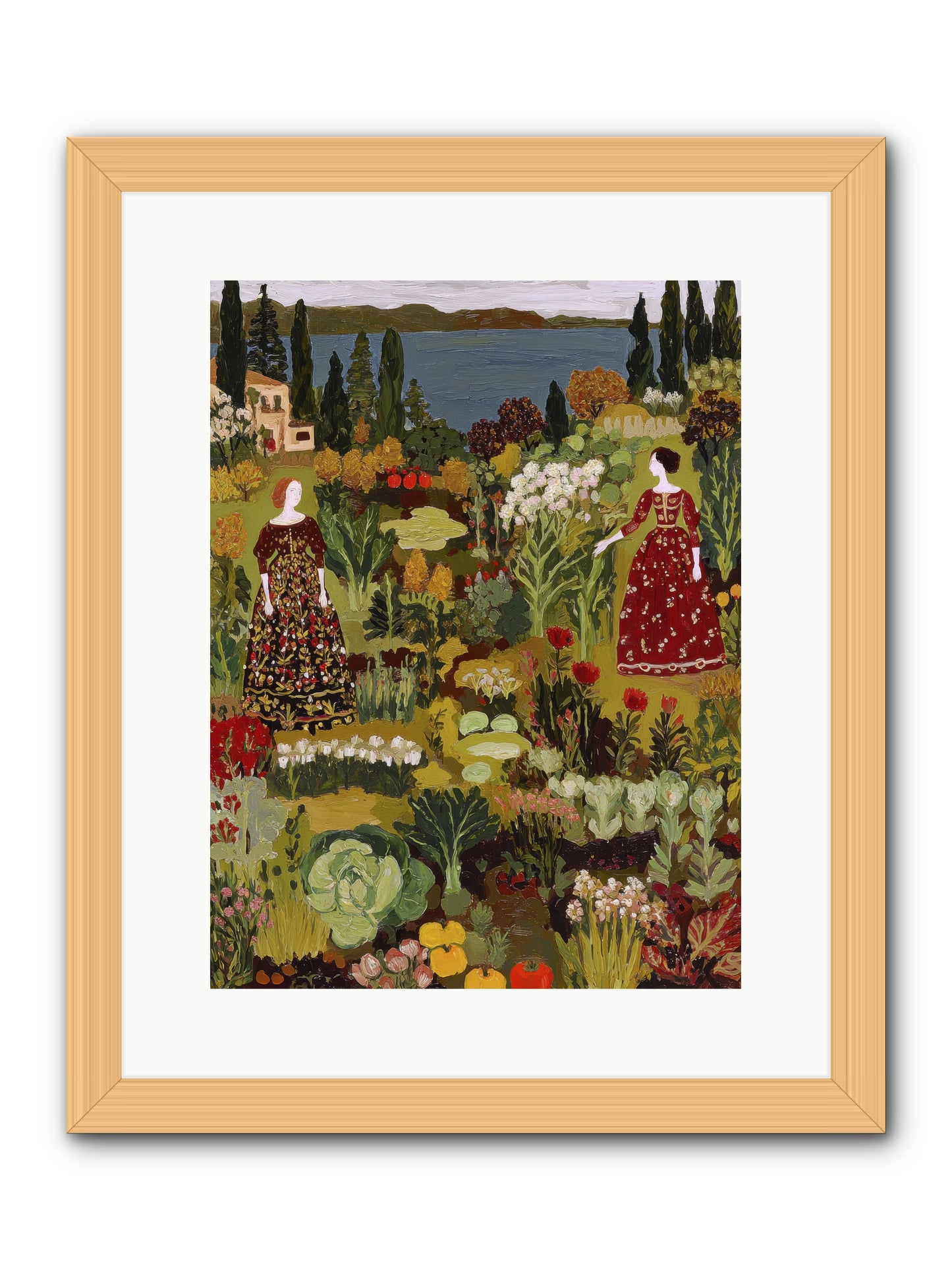 The Secret Garden Preserved-REZ -- Framed Print - Natural 12x16