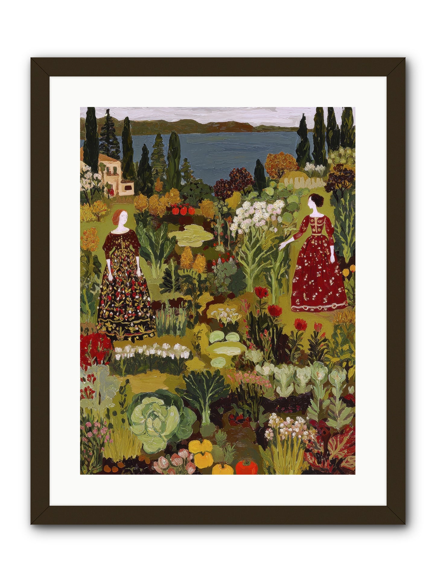 The Secret Garden Preserved-REZ -- Framed Print - Black 18x24
