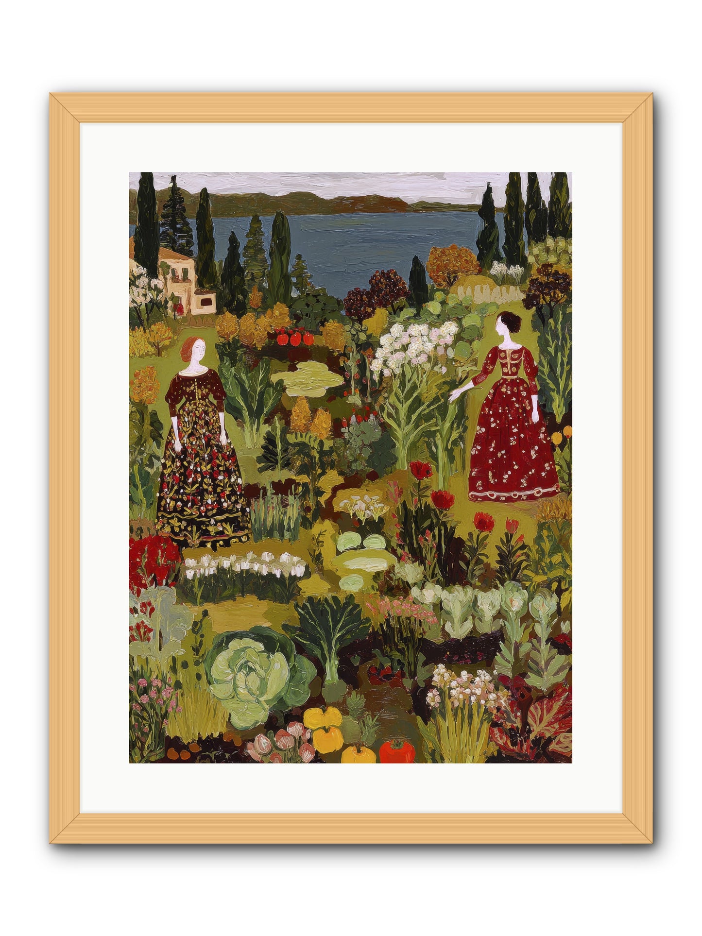 The Secret Garden Preserved-REZ -- Framed Print - Natural 18x24