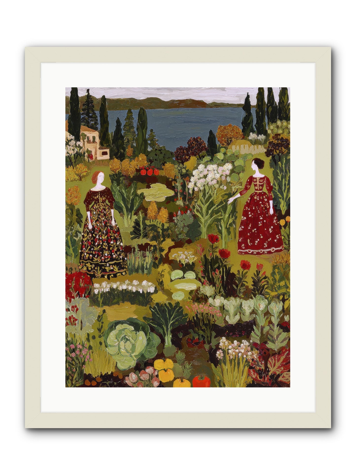 The Secret Garden Preserved-REZ -- Framed Print - White 18x24