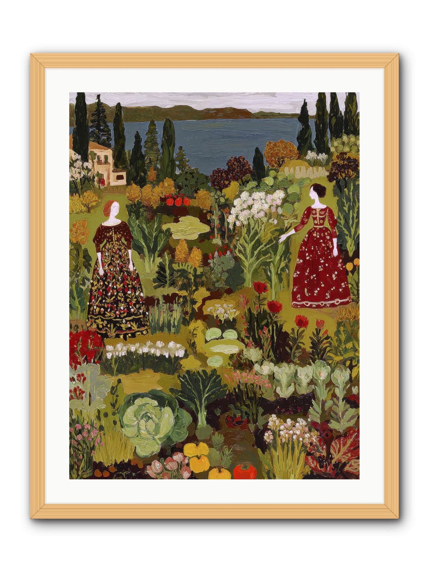 The Secret Garden Preserved-REZ -- Framed Print - Natural 24x32