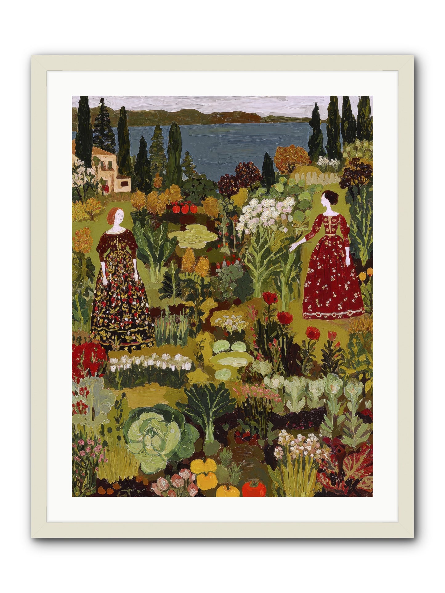 The Secret Garden Preserved-REZ -- Framed Print - White 24x32