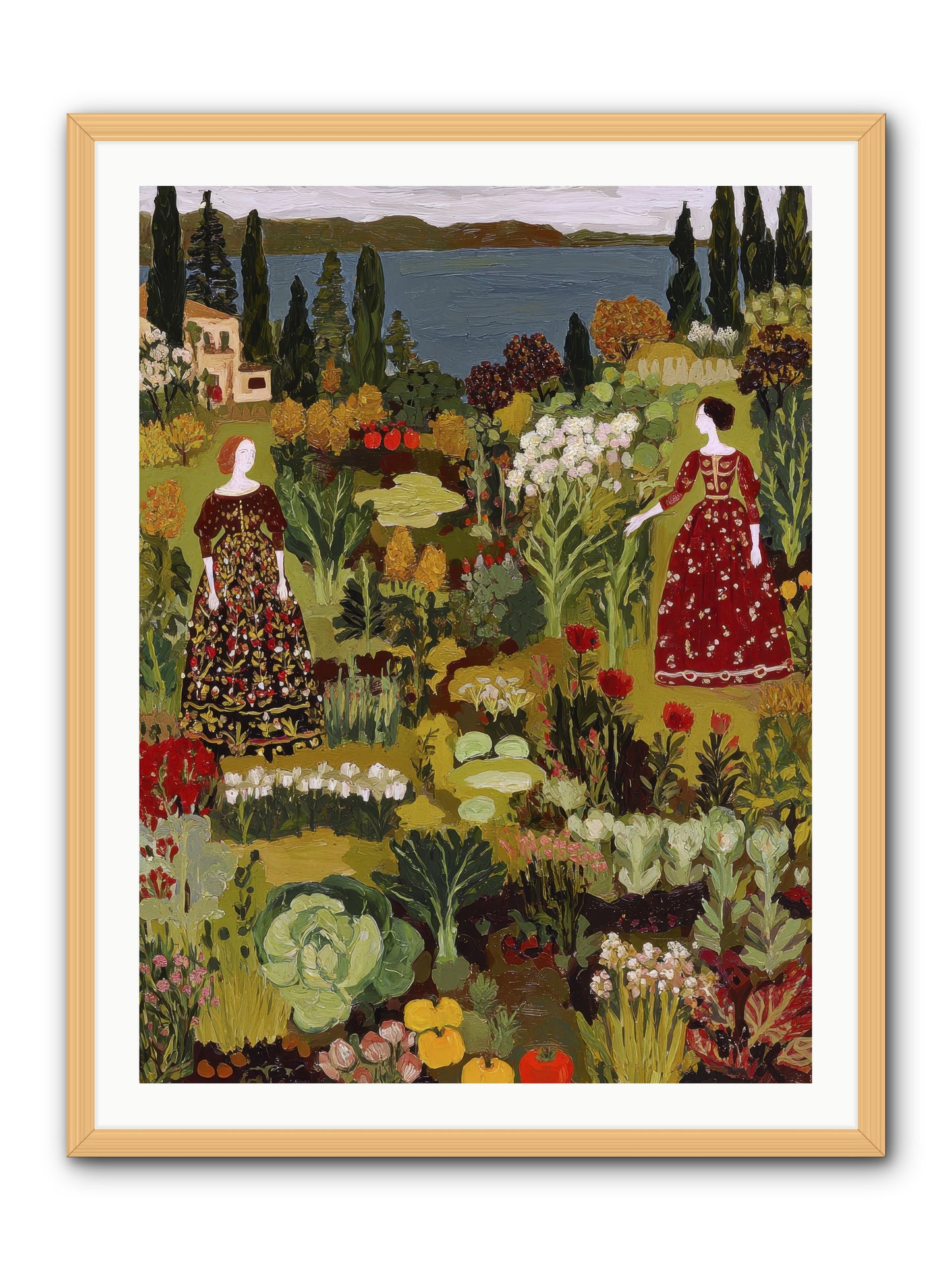 The Secret Garden Preserved-REZ -- Framed Print - Natural 30x40
