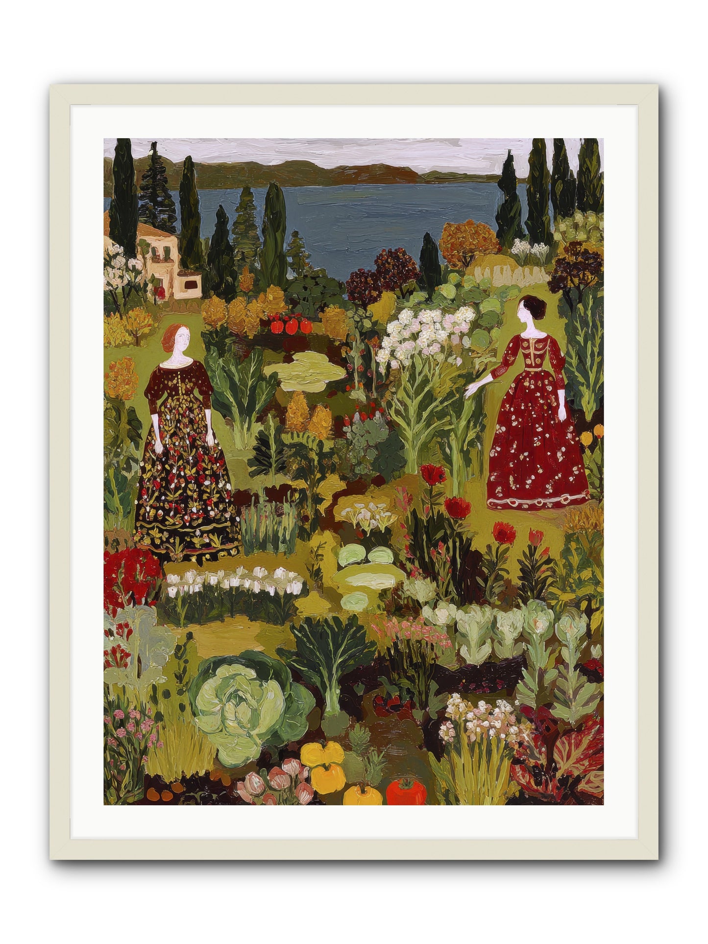 The Secret Garden Preserved-REZ -- Framed Print - White 30x40