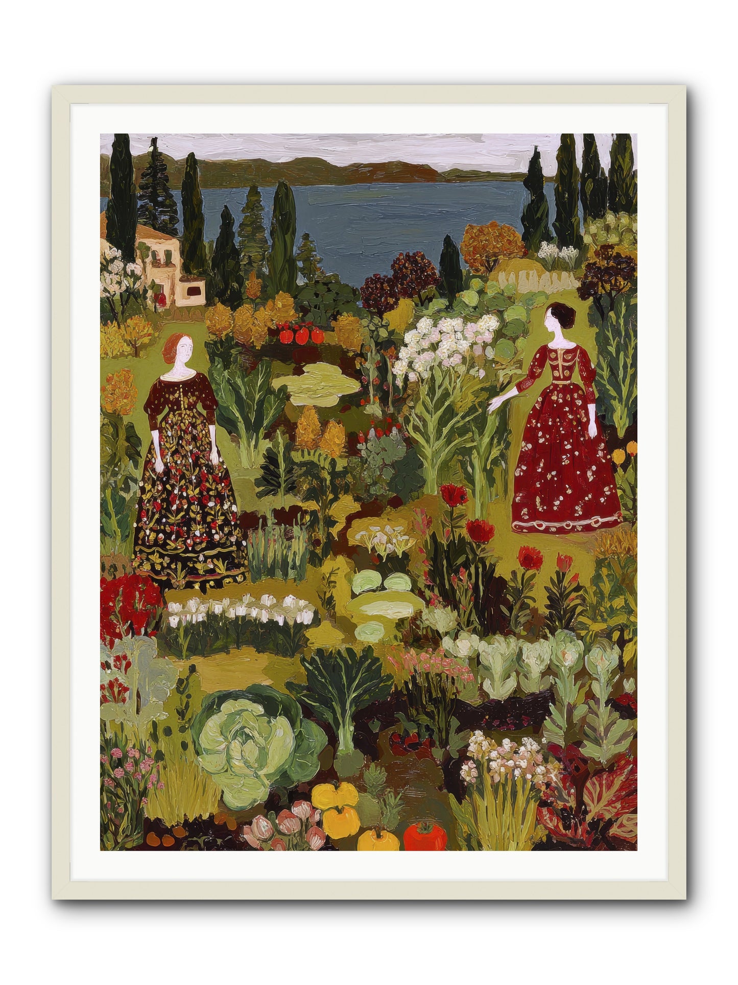 The Secret Garden Preserved-REZ -- Framed Print - White 36x48