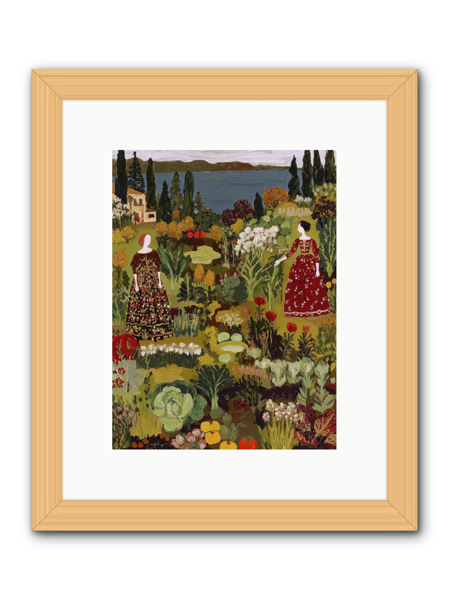 The Secret Garden Preserved-REZ -- Framed Print - Natural 9x12