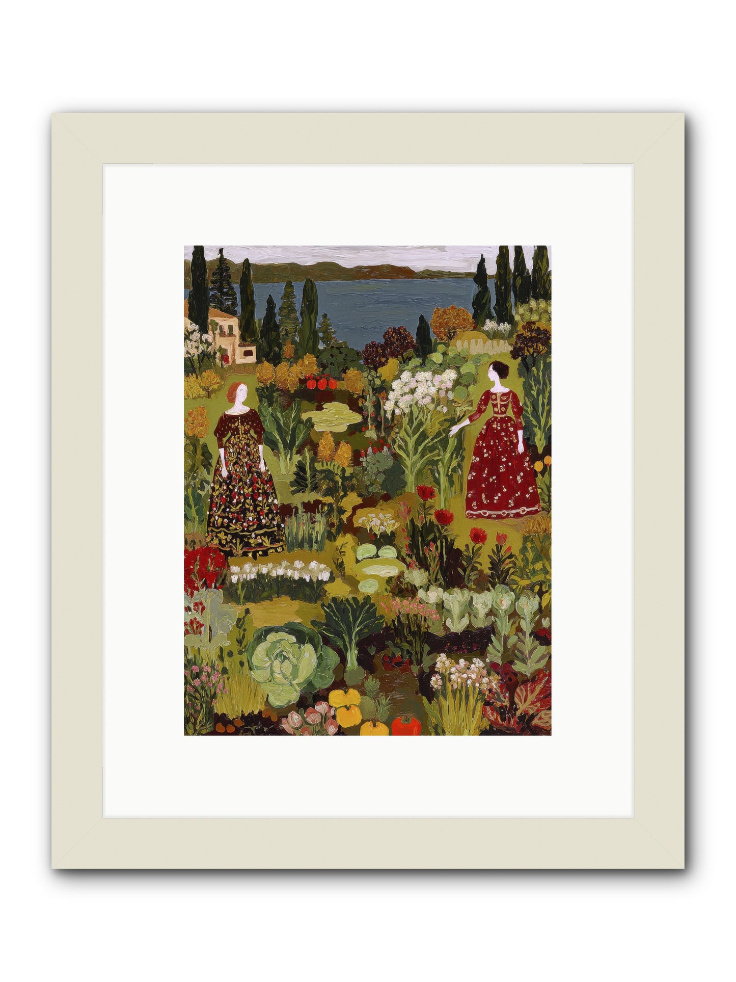 The Secret Garden Preserved-REZ -- Framed Print - White 9x12