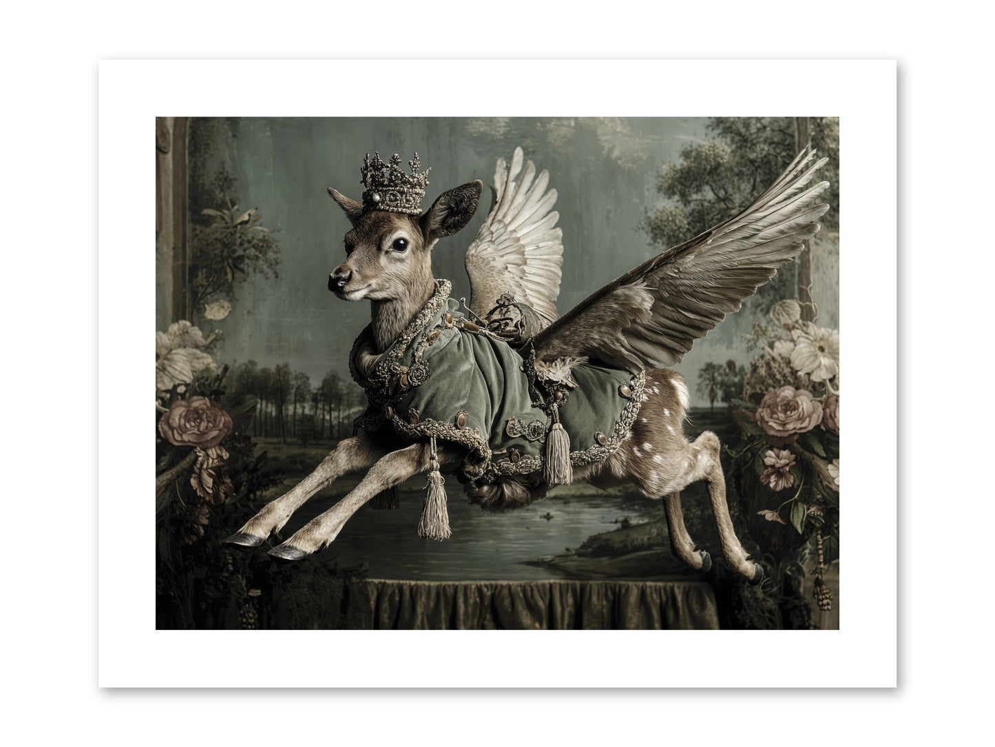 The Secret History of Petals -- Loose Canvas Print 12x9